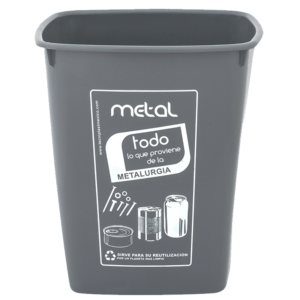 Cesta Separador de Basura - Metales