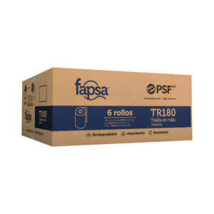 Caja Toalla en Rollo 180 mts Fapsa